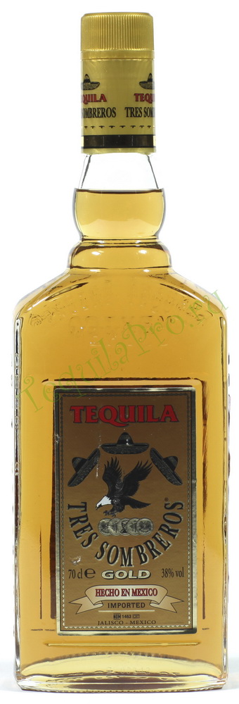 Текила Трес Сомбрерос Голд Tres Sombreros Gold