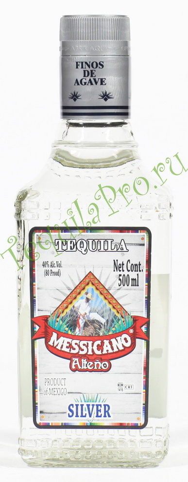 Текила Мессикано Альтено Сильвер Текила Messicano Alteno Silver 0.5 l